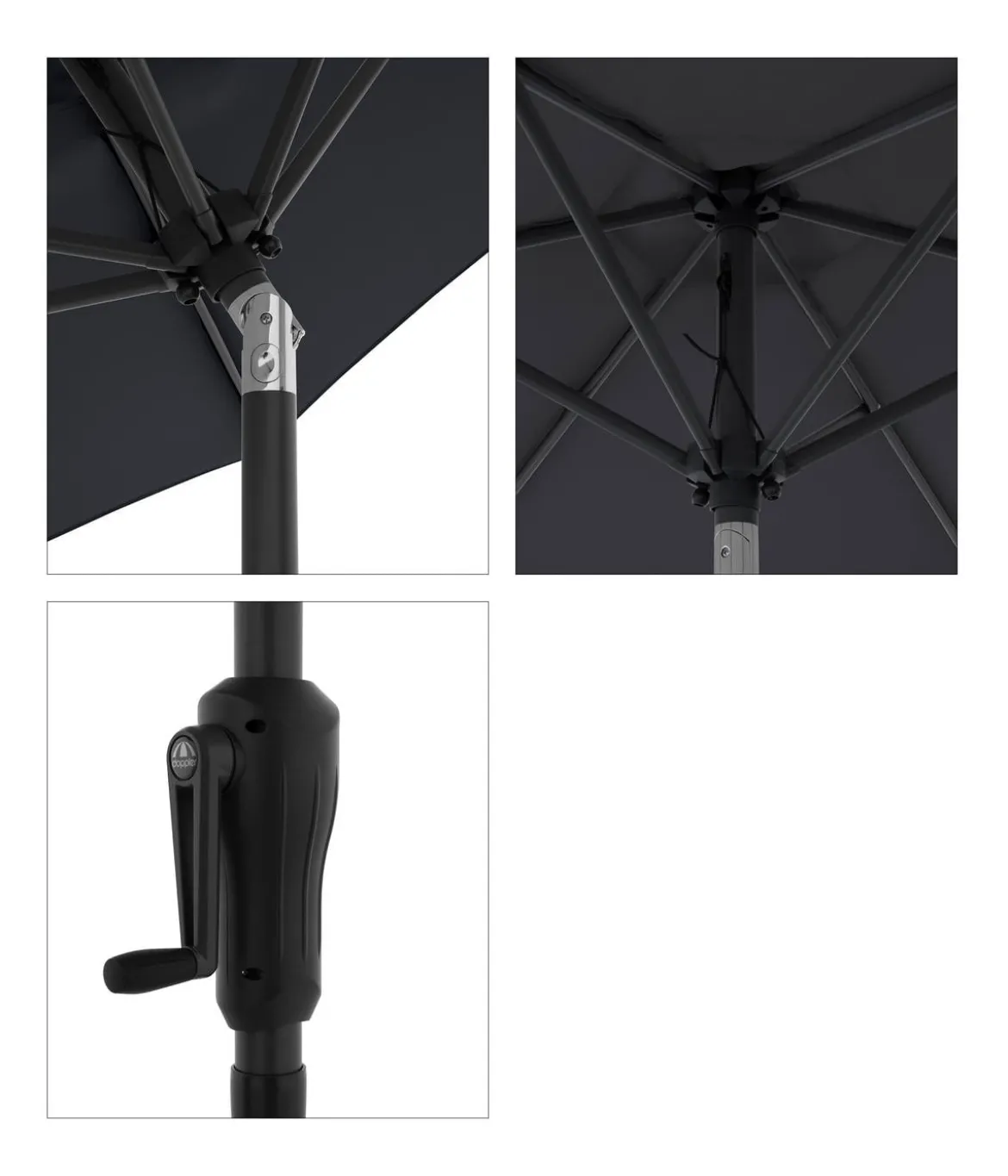 Doppler Sonnenschirm Life, rund, ca. Ø180 cm