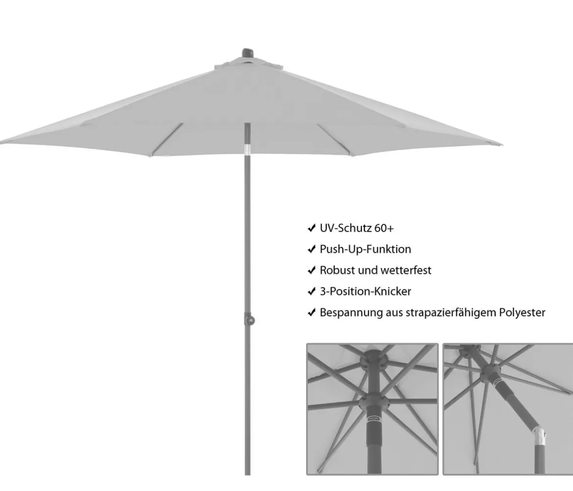 Doppler Sonnenschirm myZone Push Up, rund, ca. Ø300 cm