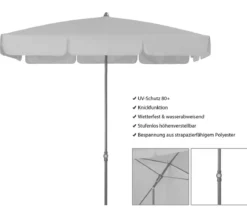 Doppler Sonnenschirm Sunline Neo, rechteckig, ca. B185/T120 cm