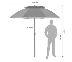 Doppler Sonnenschirm Windprofi Neo, rund, ca. Ø200 cm