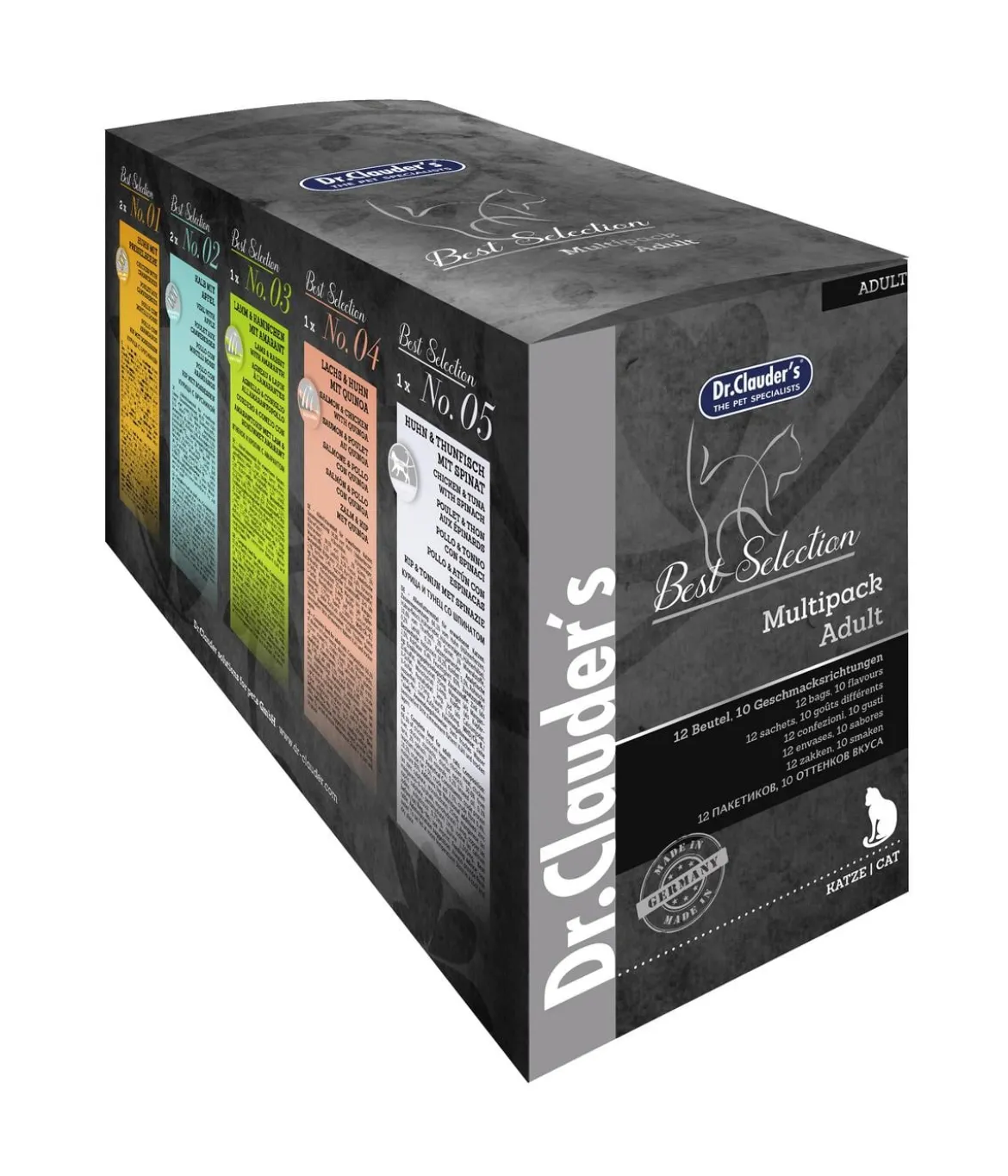 Dr. Clauder’s® Nassfutter für Katzen Multipack, 12 x 85 g