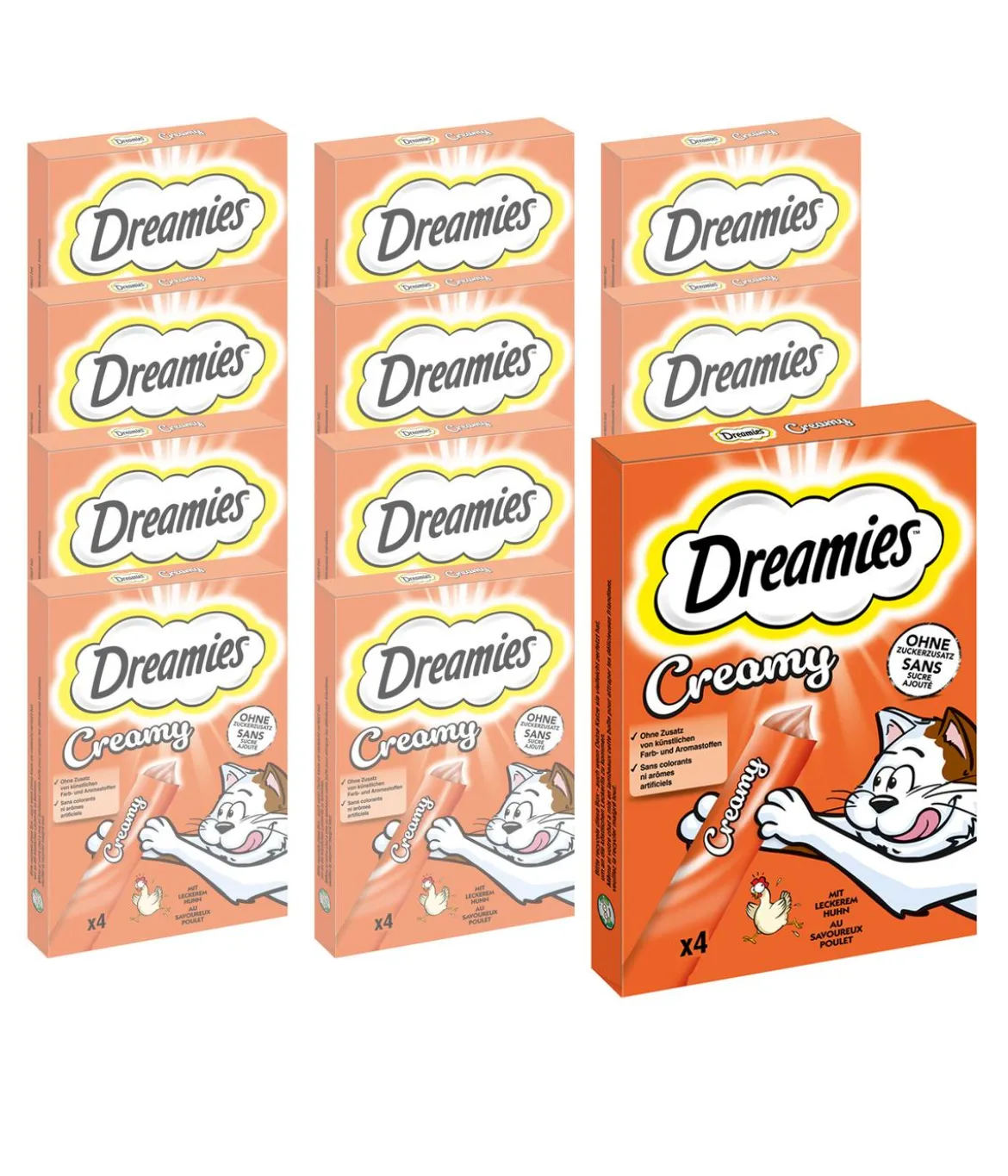 Dreamies™ Katzensnack Creamy, 11 x 4x10 g