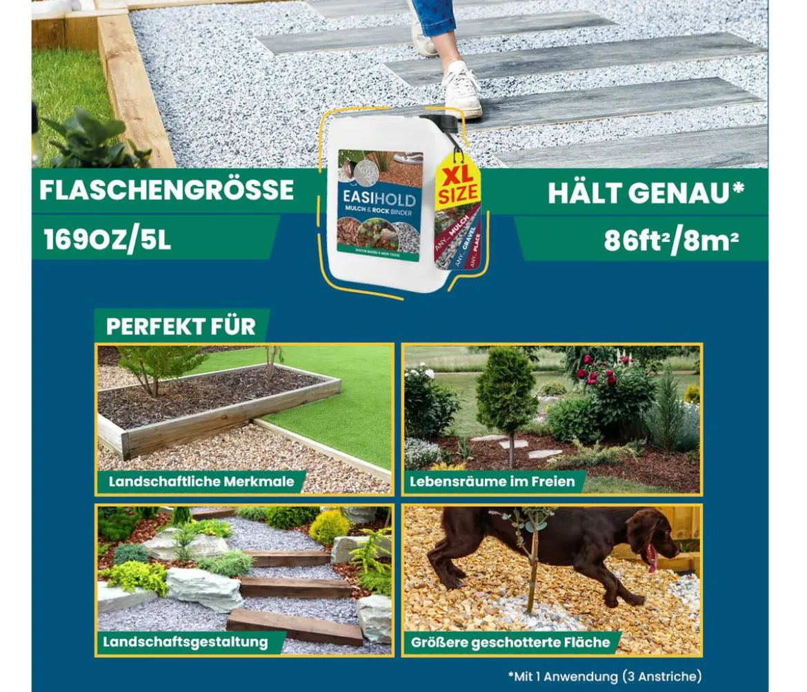 EasiHold Mulch & Steinbinder, 5 l