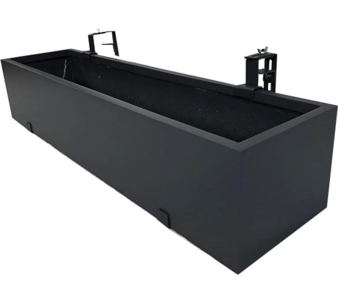 Eastwest Fiberglas-Balkonkasten Linea inkl. Halterung