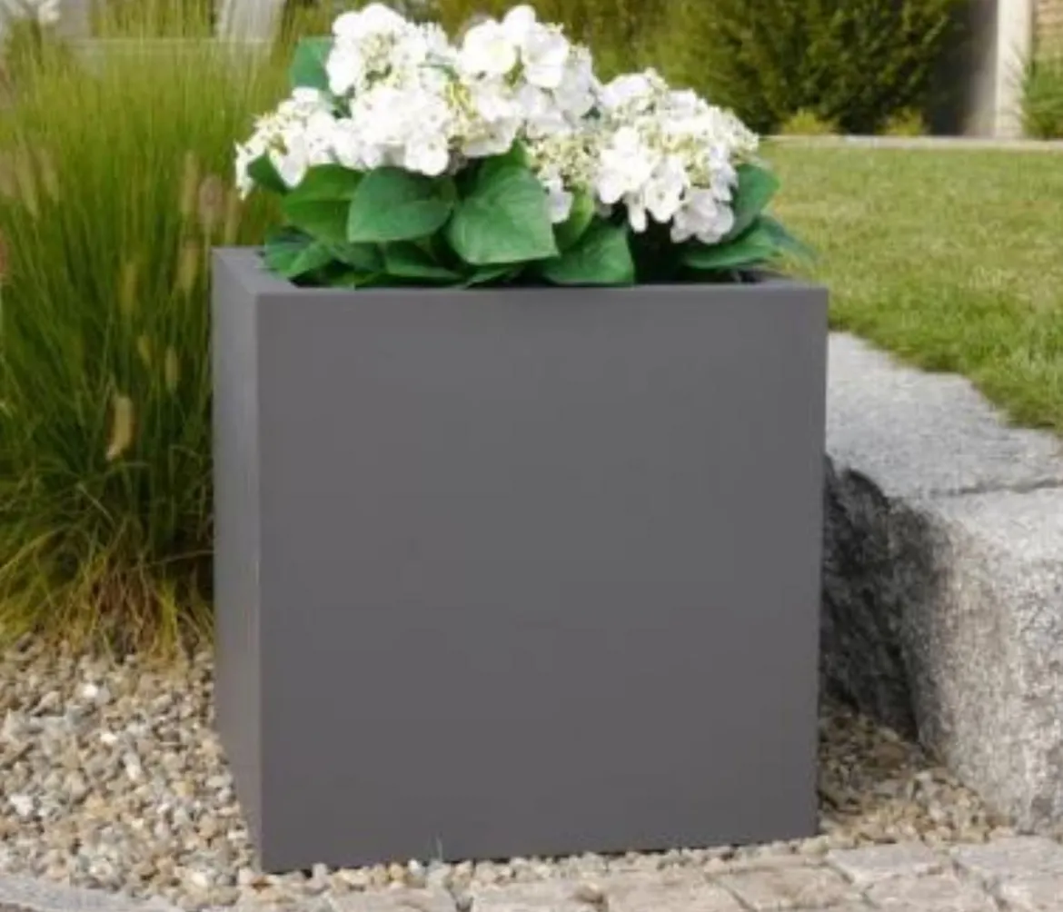 Eastwest Fiberglas-Pflanzkübel Supremo, quadratisch