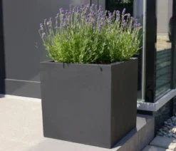 Eastwest Fiberglas-Pflanzkübel, quadratisch