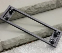 Eastwest Fiberglas-Pflanzkübel mit Pflanzenroller, rechteckig
