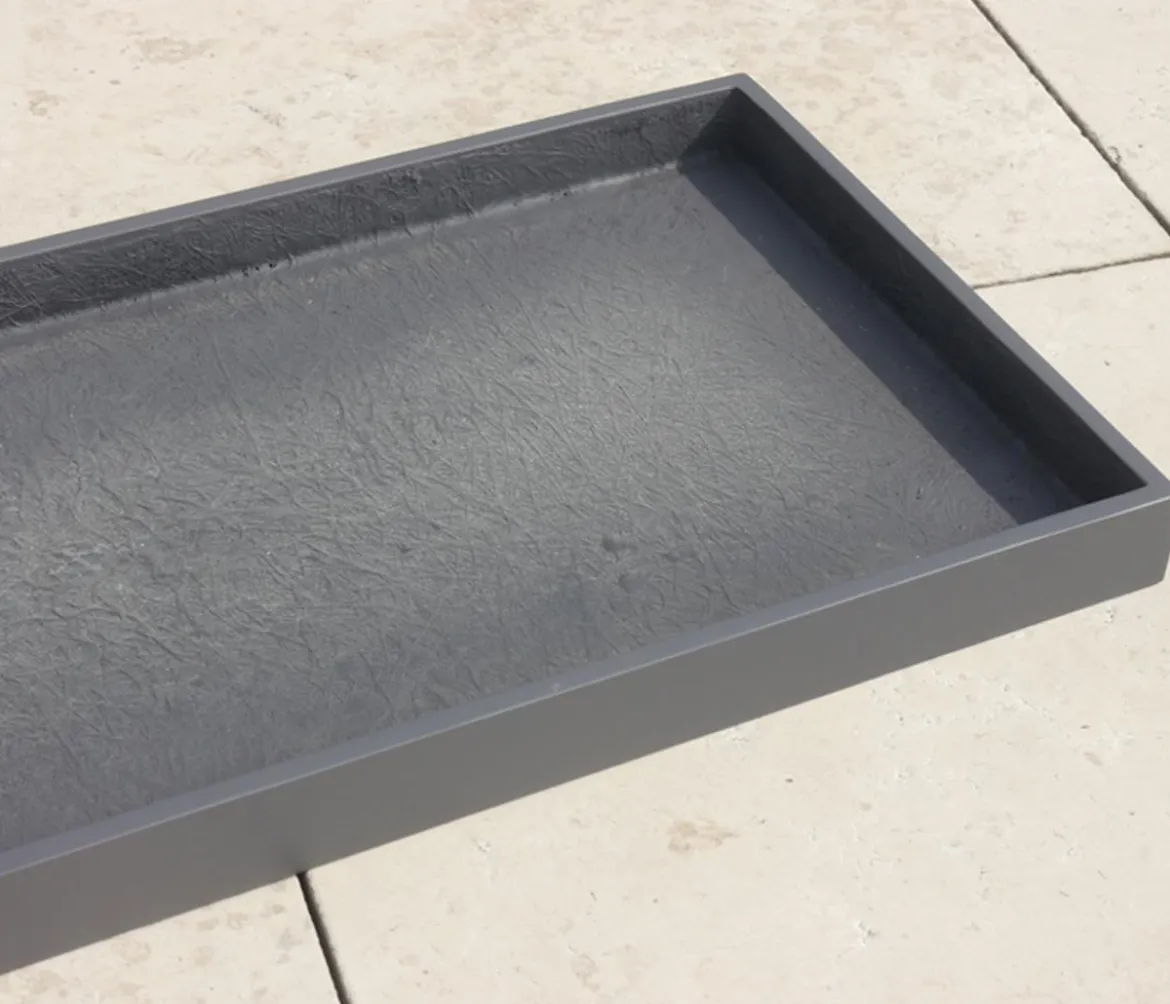 Eastwest Fiberglas-Untersetzer Bassin, rechteckig