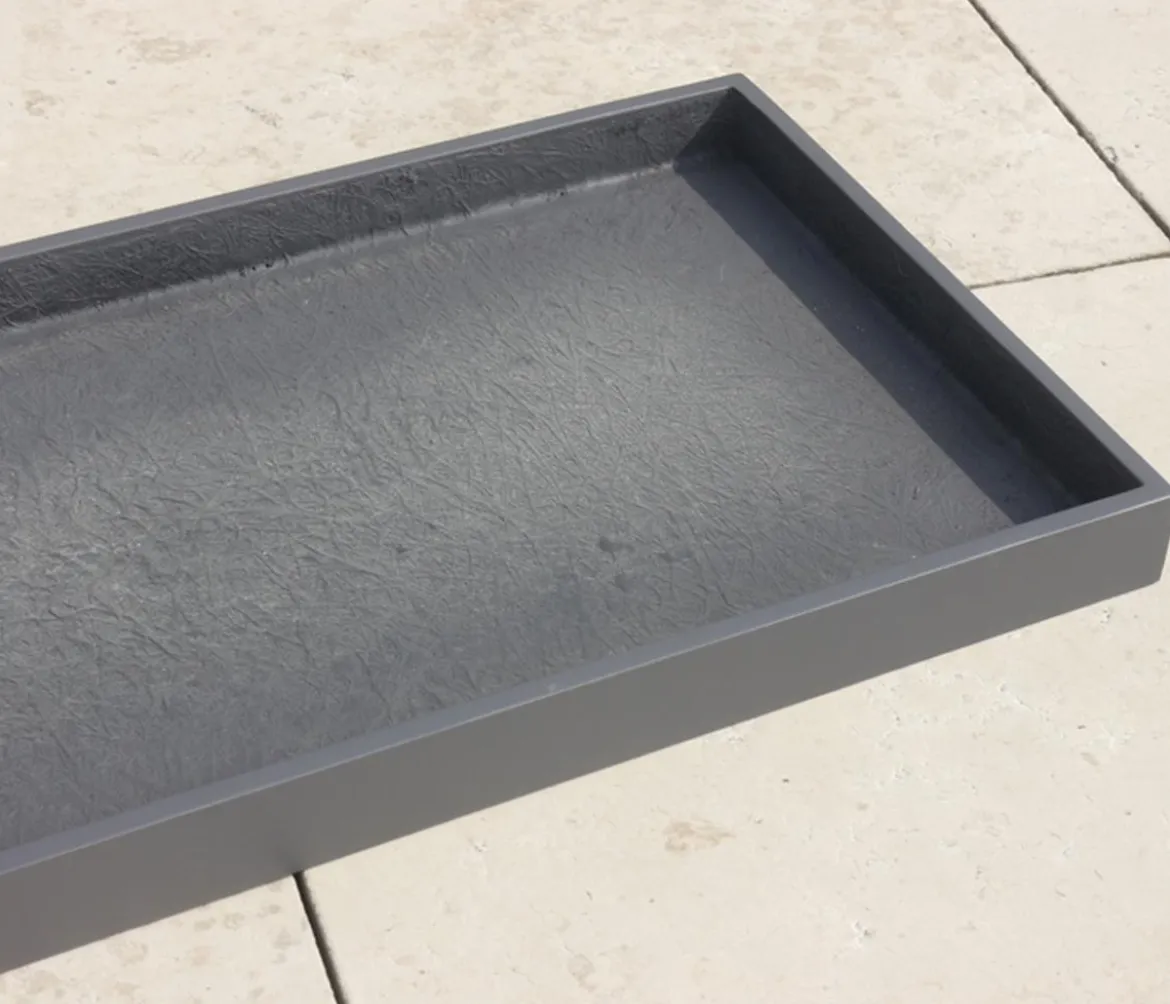Eastwest Fiberglas-Untersetzer Bassin, rechteckig