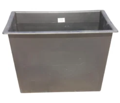 Eastwest Kunststoff-Pflanzeinsätze für Tröge, rechteckig, schwarz, ca. B49/H31/T38 cm, 2er-Set