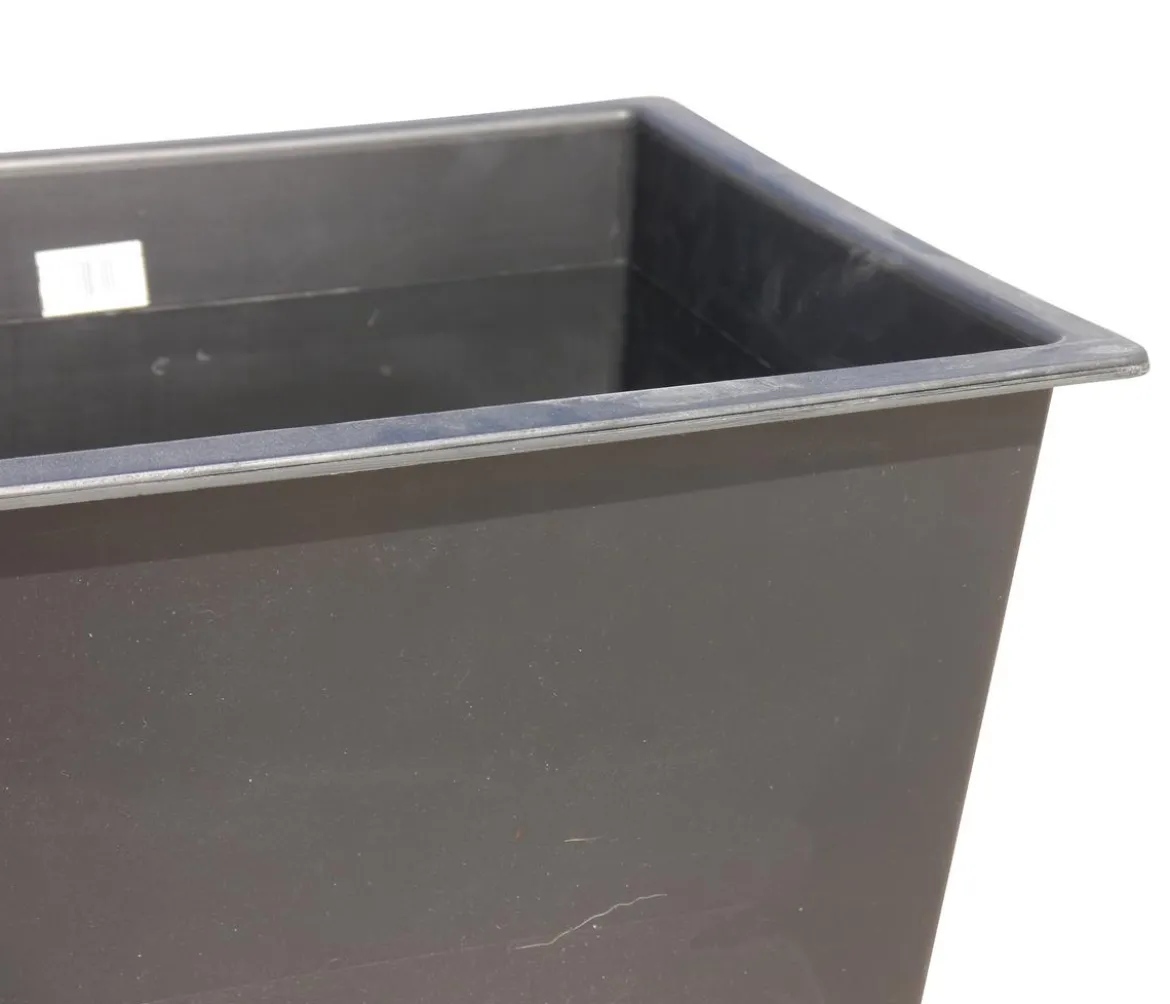Eastwest Kunststoff-Pflanzeinsätze für Tröge, rechteckig, schwarz, ca. B49/H31/T38 cm, 2er-Set