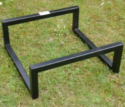 Eastwest Metall-Untergestell für Pflanzkübel, quadratisch, schwarz, ca. B50/H15/T50 cm