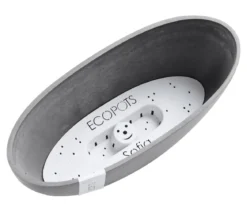 Ecopots Kunststoff-Schale Sofia mit Wassersystem, oval