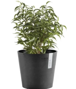 Ecopots Kunststoff-Topf Amsterdam Mini, rund, ca. Ø17/H14,7 cm