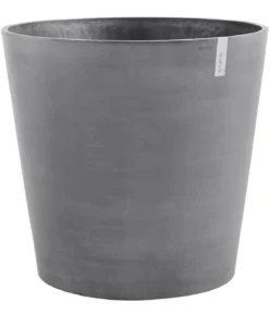 Ecopots Kunststoff-Topf Amsterdam mit Rollen, rund