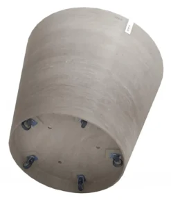 Ecopots Kunststoff-Topf Amsterdam mit Rollen, rund