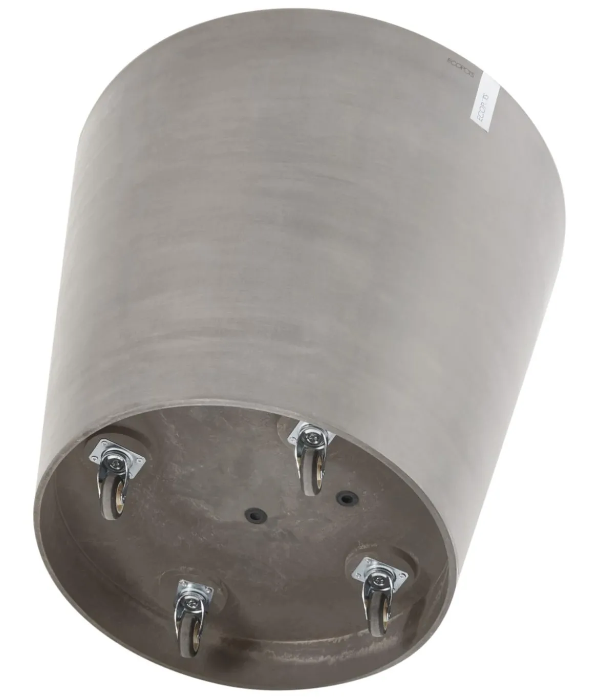 Ecopots Kunststoff-Topf Amsterdam mit Rollen, rund