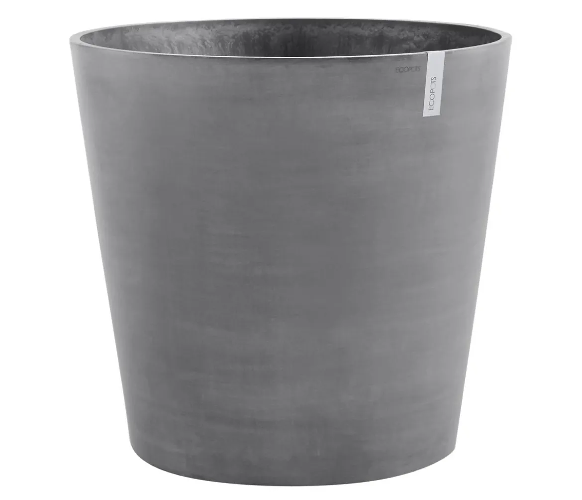 Ecopots Kunststoff-Topf Amsterdam mit Rollen, rund