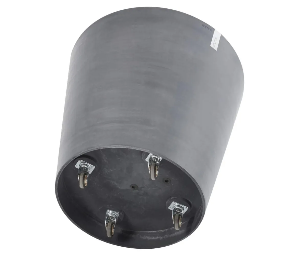 Ecopots Kunststoff-Topf Amsterdam mit Rollen, rund