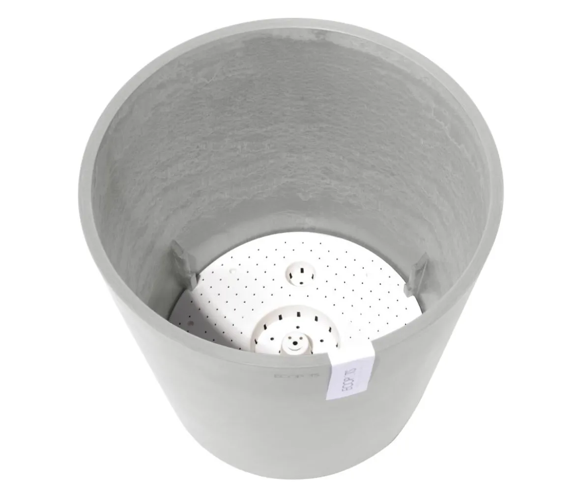Ecopots Kunststoff-Topf Amsterdam mit Wassersystem, rund