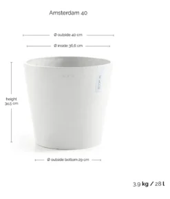 Ecopots Kunststoff-Topf Amsterdam, rund