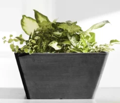 Ecopots Kunststoff-Topf Berlin, quadratisch
