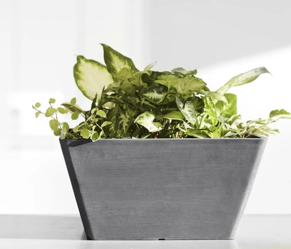 Ecopots Kunststoff-Topf Berlin, quadratisch