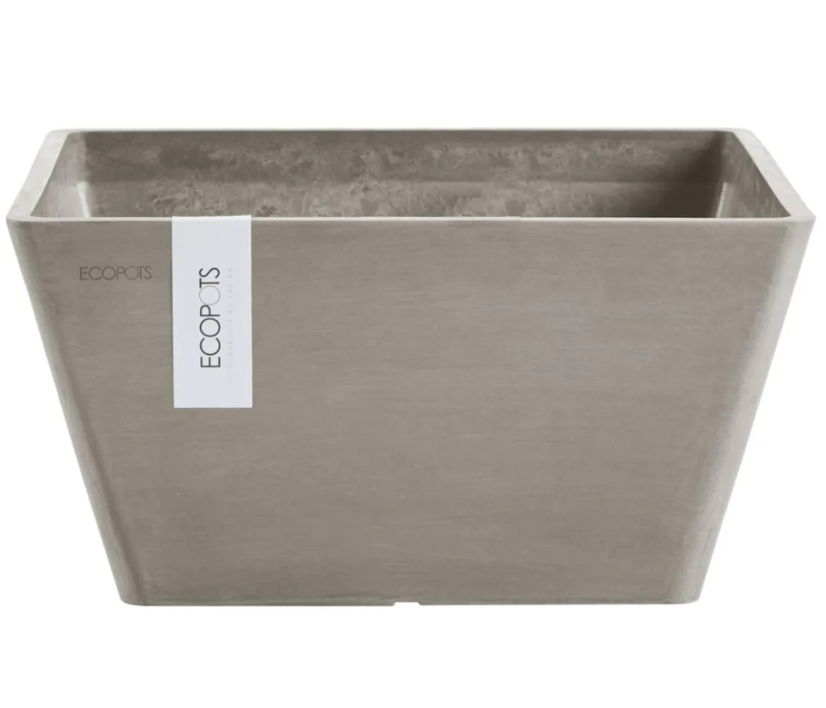 Ecopots Kunststoff-Topf Berlin, quadratisch