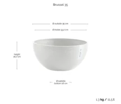 Ecopots Kunststoff-Topf Brussels, rund