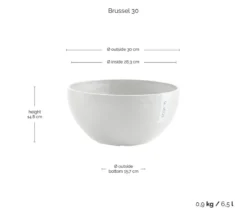 Ecopots Kunststoff-Topf Brussels, rund