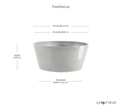 Ecopots Kunststoff-Topf Frankfurt, rund