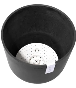 Ecopots Kunststoff-Topf Oslo mit Wassersystem, rund
