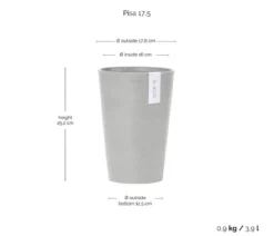 Ecopots Kunststoff-Topf Pisa