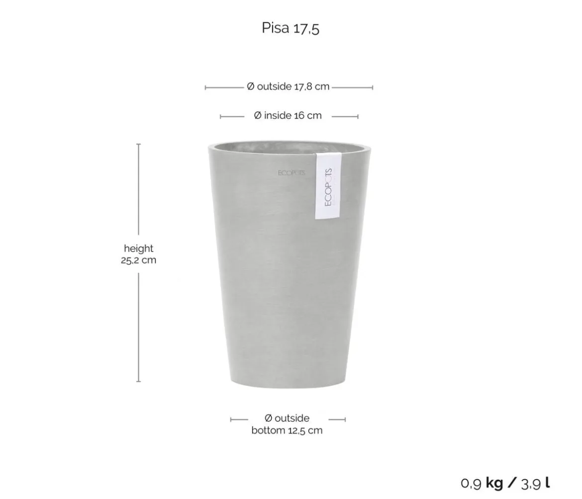 Ecopots Kunststoff-Topf Pisa