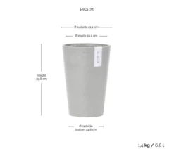 Ecopots Kunststoff-Topf Pisa