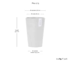 Ecopots Kunststoff-Topf Pisa