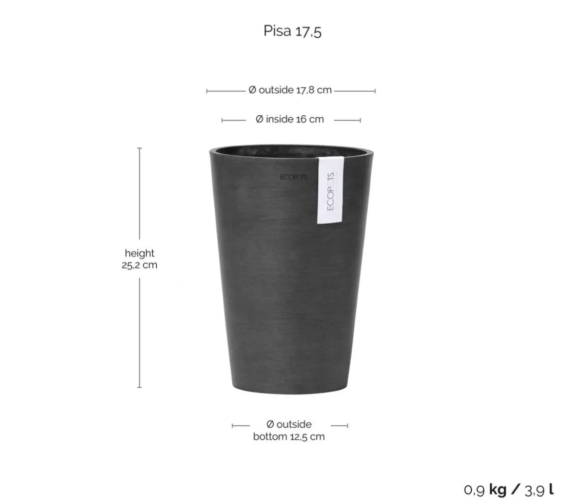 Ecopots Kunststoff-Topf Pisa