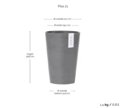 Ecopots Kunststoff-Topf Pisa