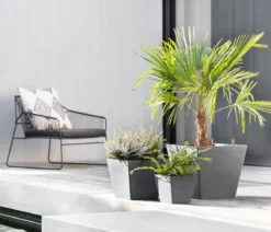 Ecopots Kunststoff-Topf Rotterdam, quadratisch