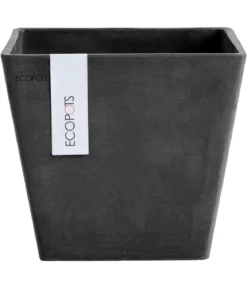 Ecopots Kunststoff-Topf Rotterdam, quadratisch