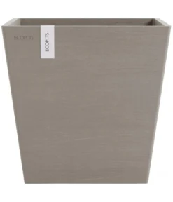 Ecopots Kunststoff-Topf Rotterdam mit Wassersystem, quadratisch