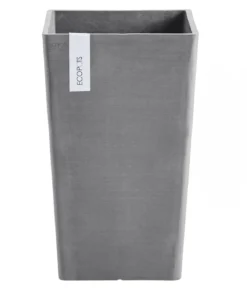 Ecopots Kunststoff-Topf Rotterdam Hoch, quadratisch