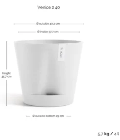 Ecopots Kunststoff-Topf Venice 2, rund