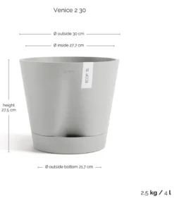 Ecopots Kunststoff-Topf Venice 2, rund