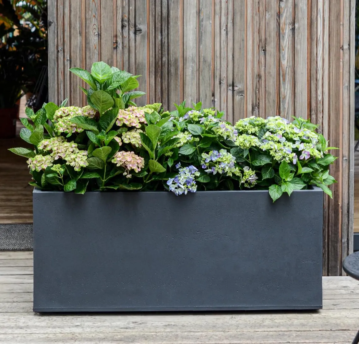 EDA Kunststoff-Kasten Basalt, anthrazit, rechteckig, ca. B99,5/H43,5/T39,5 cm