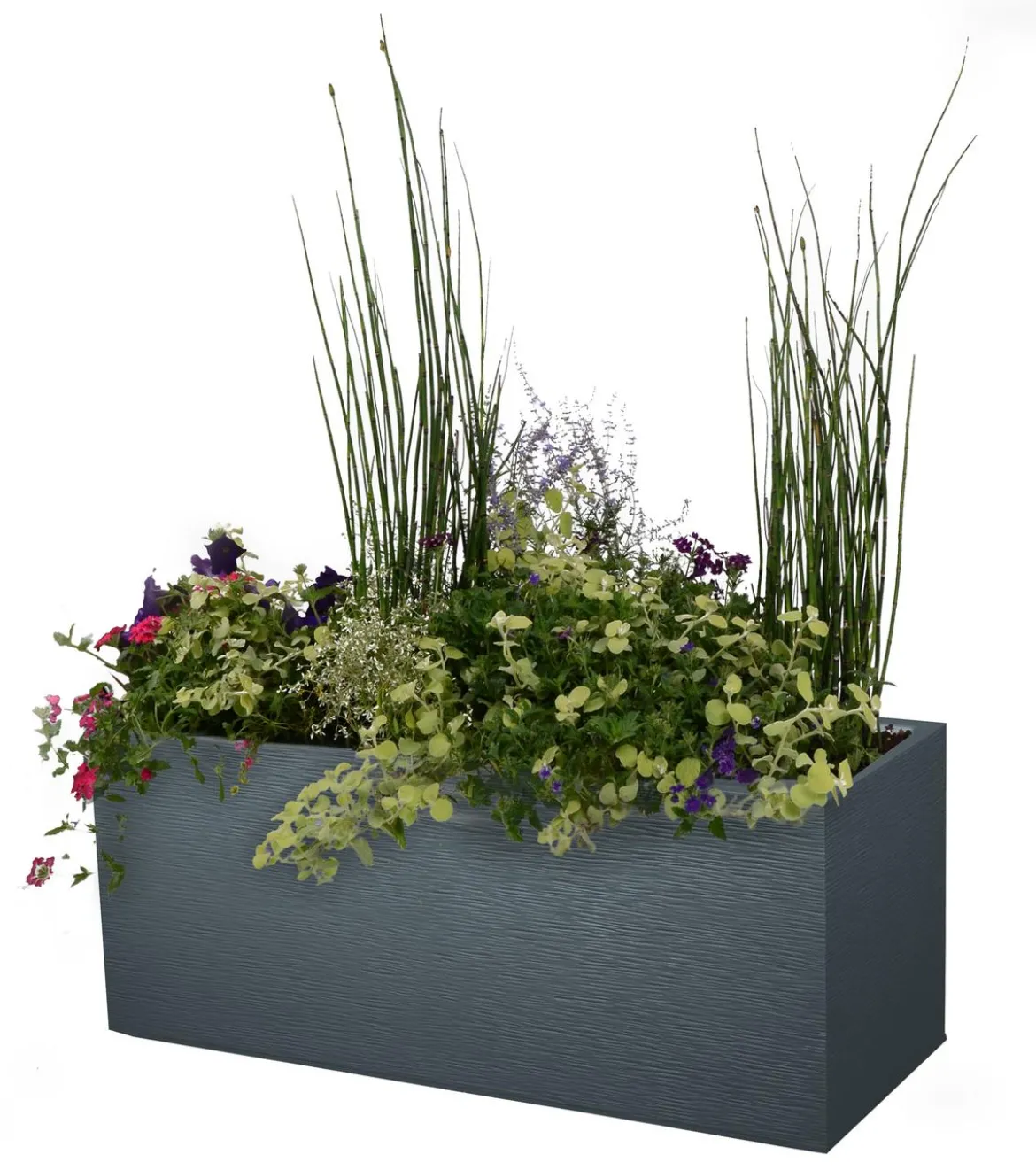 EDA Kunststoff-Kasten Graphit, anthrazit, ca. B99,5/H43,5/T39,5 cm