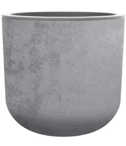 EDA Kunststoff-Topf Basalt Up, rund