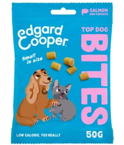Edgard & Cooper Hundesnack Top Dog Bites, Small, Lachs & Huhn, 15 x 50 g