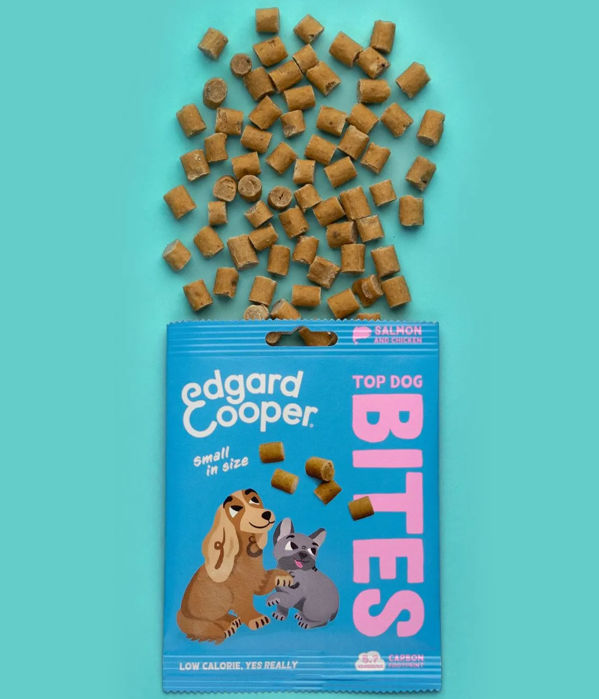 Edgard & Cooper Hundesnack Top Dog Bites, Small, Lachs & Huhn, 15 x 50 g