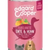 Edgard & Cooper Nassfutter für Hunde, Fabelhafte Ente & Huhn, Junior, 6 x 400 g